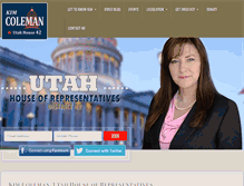 Tablet Screenshot of kimcoleman4utah42.com